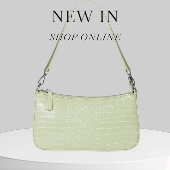 Whiskey boutique Handbags - Light green croc  Cross Body Clutch Purse